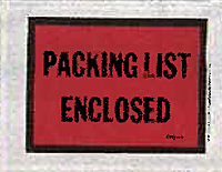 Packing List Invoice Envelopes (PL1)