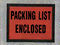 Packing List Invoice Envelopes (MR1, MR11)
